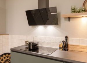 Afzuigkap recirculatie en afvoer naar buiten - Elica wandafzuigkap zwart