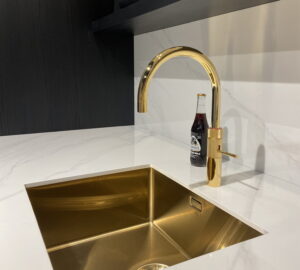 Quooker Fusion Round goud kokend water kraan