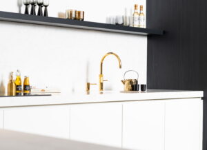 Quooker kraan & zeeppomp Gold/goud