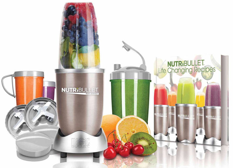 Gezond eten bereiden in de keuken: NutriBullet blender Pro 900 smoothieblender met meeneembekers