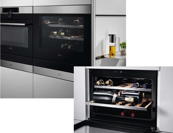 Wijnkoelkast en wijnklimaatkast tips: Inbouw AEG wijnkoeler KWK884520M, vlekvrij RVS Wijnkoelkast en wijnklimaatkast tips: Inbouw AEG wijnkoeler KWK884520M, vlekvrij RVS