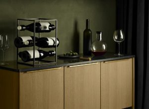 Design wijnrek zwart, Eva Solo Wine Cube