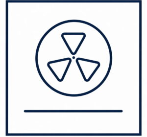 Flammkuchen bakken in de oven: Ovensymbool pizzastand - hetelucht met onderwarmte gecombineerd